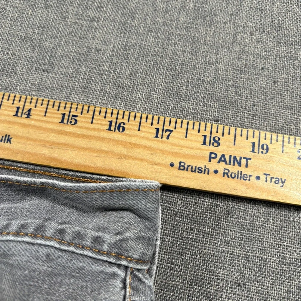 Levi's 514 Slim Straight Jeans Mens 34x32 Grey 100% Cotton Denim Pants
